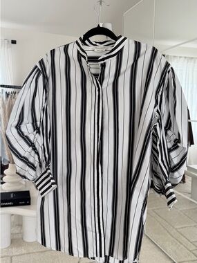 Alexander McQueen Black and White Striped Set